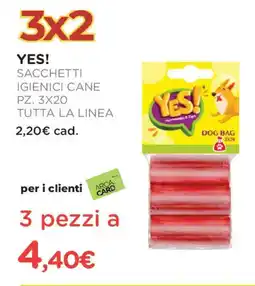 Arcaplanet Yes! sacchetti igienici cane tutta la linea offerta