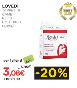 Arcaplanet Lovedì tappetini cane offerta