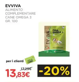 Arcaplanet Evviva alimento complementare cane omega 3 offerta
