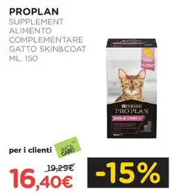 Arcaplanet Proplan supplement alimento complementare gatto SKIN&COAT offerta