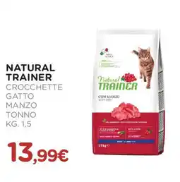 Arcaplanet Natural trainer crocchette gatto manzo tonno offerta