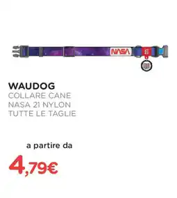 Arcaplanet Waudog collare cane nasa 21 nylon tutte le taglie offerta