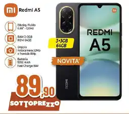 Extracoop Redmi A5 RAM 3+3GB ROM 64GB offerta
