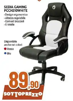 Extracoop Sedia gaming pcch310white offerta