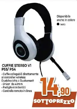 Extracoop Cuffie stereo v1 ps5/ ps4 offerta