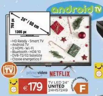 Il Gigante United Tv Led 24" 24HS72A9 offerta