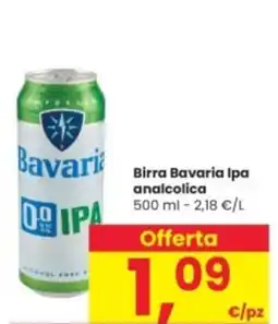 Interspar Birra Bavaria Ipa analcolica offerta