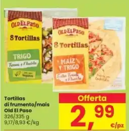 Interspar Tortillas di frumento/mais Old El Paso offerta