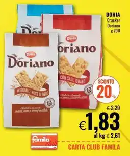 Famila DORIA Cracker Doriano offerta