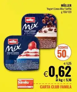 Famila Müller Yogurt Linea Mix/Soffio offerta
