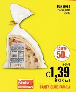 Famila FUMAIOLO Piadina Light offerta