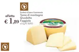 Conad Toma di montagna Quadalto Faggiola offerta