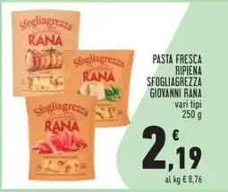 Conad PASTA FRESCA RIPIENA SFOGLIAGREZZA GIOVANNI RANA offerta