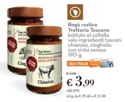Conad Ragù rustico Trattoria Toscana offerta