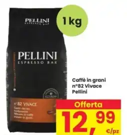 Interspar Caffè in grani n°82 Vivace Pellini offerta