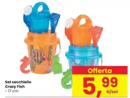 Interspar Set secchiello Crazy Fish offerta
