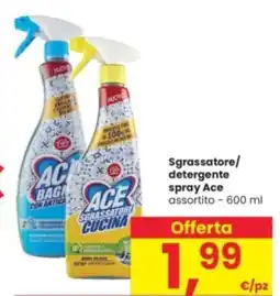 Interspar Sgrassatore/ detergente spray Ace offerta