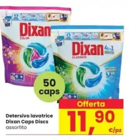 Interspar Detersivo lavatrice Dixan Caps Discs offerta