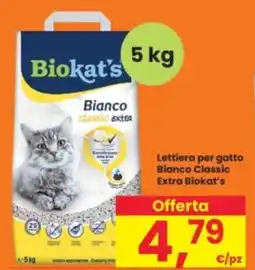Lettiera per gatto Bianco Classic Extra Biokat's