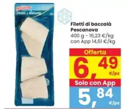 Interspar Filetti di baccalà Pescanova offerta