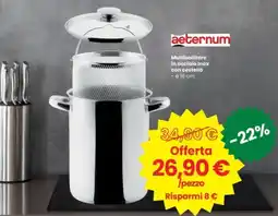 Interspar aeternum Multibollitore in acciaio Inox con cestello offerta