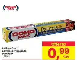 Interspar Pellicola 2 in 1 per frigo e microonde Domopak offerta