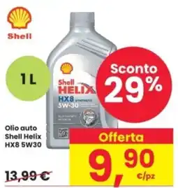Interspar Olio auto Shell Helix HX8 5W30 offerta
