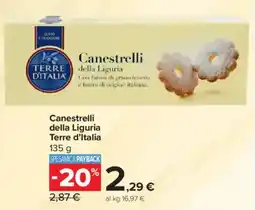 Carrefour Canestrelli della Liguria Terre d'Italia offerta