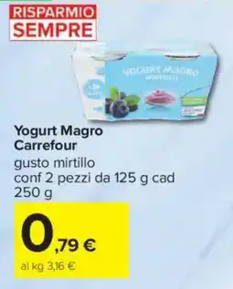 Carrefour Yogurt Magro Carrefour offerta