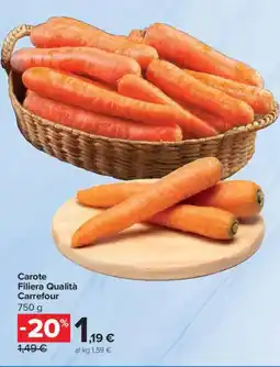 Carrefour Carote Filiera Qualità Carrefour offerta