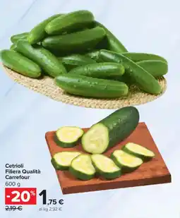 Carrefour Cetrioli Filiera Qualità Carrefour offerta