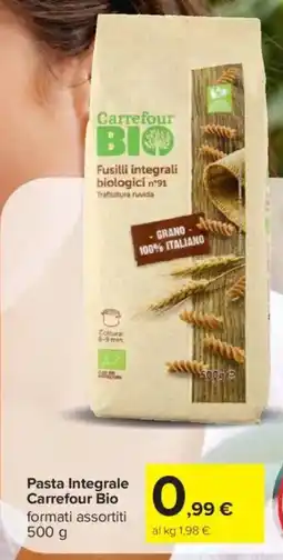 Carrefour Pasta Integrale Carrefour Bio offerta