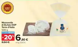 Carrefour Mozzarella di Bufala DOP Terre d'Italia offerta