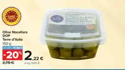Carrefour Olive Nocellara DOP Terre d'Italia offerta
