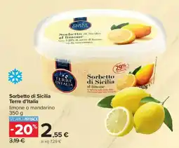 Carrefour Sorbetto di Sicilia Terre d'Italia offerta