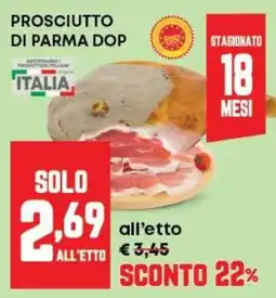 Panorama Prosciutto di parma DOP offerta