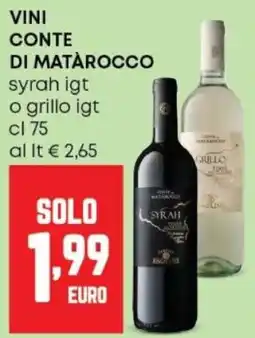 Panorama Vini conte di matarocco offerta