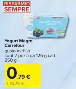 Carrefour Yogurt Magro Carrefour offerta
