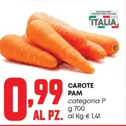 Panorama Carote PAM offerta