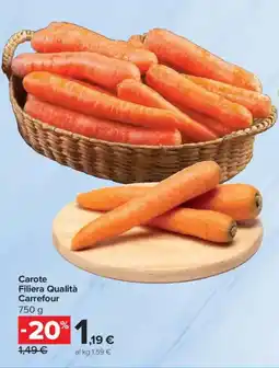 Carrefour Carote Filiera Qualità Carrefour offerta