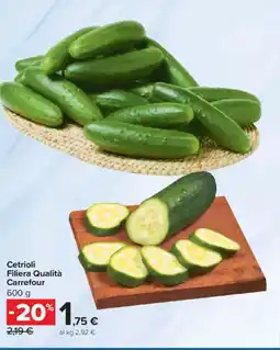 Carrefour Cetrioli Filiera Qualità Carrefour offerta