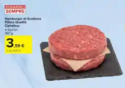Carrefour Hamburger di Scottona Filiera Qualità Carrefour offerta