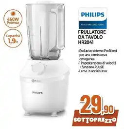 Extracoop PHILIPS Frullatore da tavolo HR2041 offerta