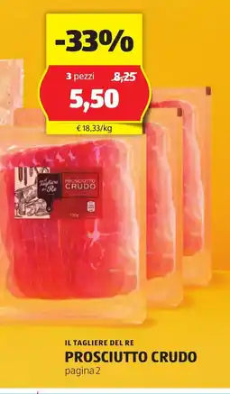 ALDI Il tagliere del re prosciutto crudo offerta