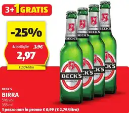 ALDI Beck's birra offerta