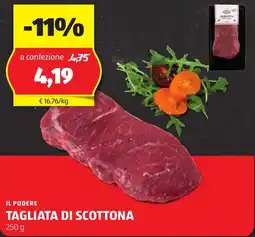 ALDI Il podere tagliata di scottona offerta