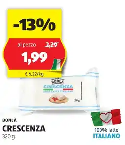 ALDI Bonlà crescenza offerta