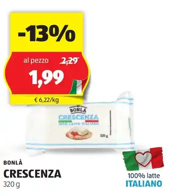 ALDI Bonlà crescenza offerta