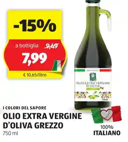 ALDI I colori del sapore olio extra vergine d'oliva grezzo offerta