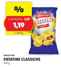 ALDI Snack fun patatine classiche offerta